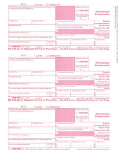 2025 1099-NEC Tax Forms