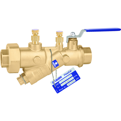 Caleffi 121 FlowCalâ„¢ Â½" sweat (with PT test ports) automatic flow balancing valve with integral ball valve. 121349A