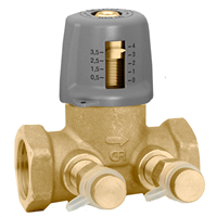 Caleffi 142 Variable Orifice 1 Â¼" NPT balancing valve. 142271A