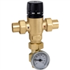 Caleffi Â½" sweat MixCal Sweat with thermometer 521419A