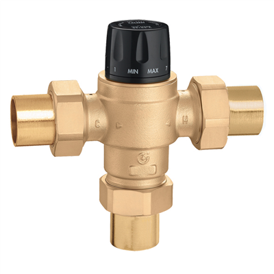 Caleffi 2" sweat adjustable thermostatic mixing valve, 523198A