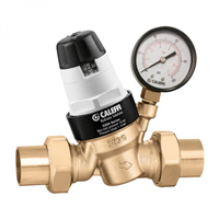 Caleffi Â½" NPT female gauge pressure reducing valve, 535341HA