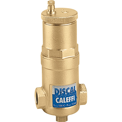 Caleffi Â¾" sweat Discal Compact Air Separator with 1â„2" service check valve 551022AC