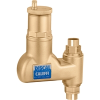 Caleffi 3/4" sweat Discal Vertical Air separator for vertical pipes NA551995