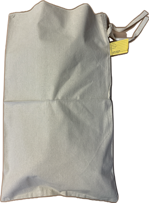 1128  10oz Canvas Sample Bagw/Wrap-Tie-17" x 28" - Qty 25