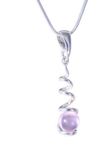 N-10mm Itty Bitty GAYM Swirl Pendant- Solid Sterling Silver