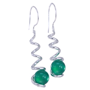 12mm Pee Wee GAYM Swirl Earrings - Solid Sterling Silver