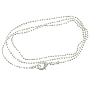 Necklace - Fine Ball Chain - Silver Plated