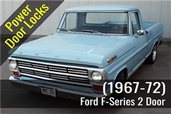 Power Door Lock Add-On Hardware Kit for Ford F-Series Truck 2 Door (1967-1972)