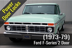 Power Door Lock Add-On Hardware Kit for Ford F-Series Truck 2 Door (1973-1979)