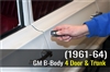 Klassic Keyless GM B-Body 4 Door (1962-1964) Keyless Entry System with Trunk Release