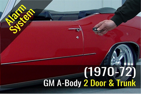 Alarm System with Keyless Entry and Power Trunk Release for GM A-Body 2 Door (1970-1972)