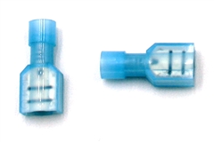 [81-00001-B] 1/4 inch Female Spade Connector Insulated Blue