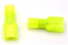[81-00002-Y] 1/4 inch Male Spade Connector Insulated Yellow