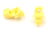 [86-00001] Klassic Keyless Small Yellow Door Clip Plastic 3.4mm Rod, 6mm Hole, RH