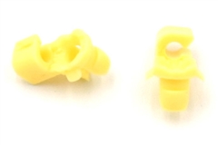 [86-00001] Klassic Keyless Small Yellow Door Clip Plastic 3.4mm Rod, 6mm Hole, RH
