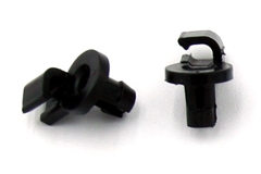 [86-00006] Klassic Keyless Small Black Door Clip Plastic 3.5mm Rod, 5mm Hole, LH