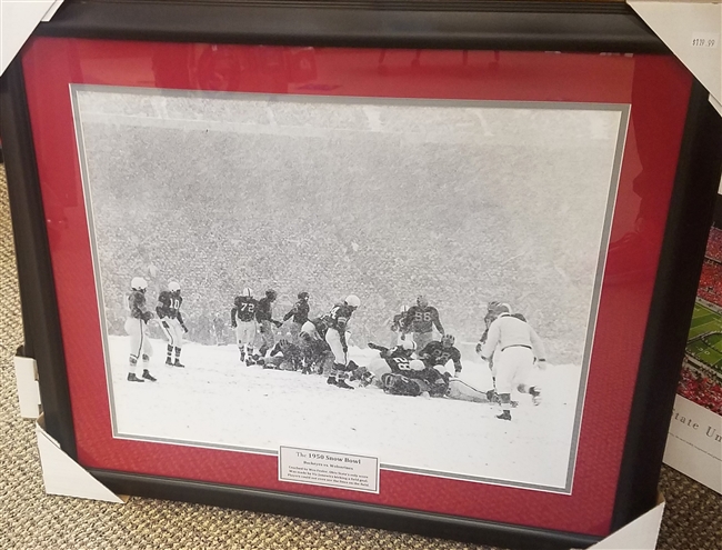 1950 Ohio State vs. Michigan 'Snow Bowl' Framed 16 x 20