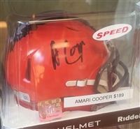 Amari Cooper Signed Mini Helmet