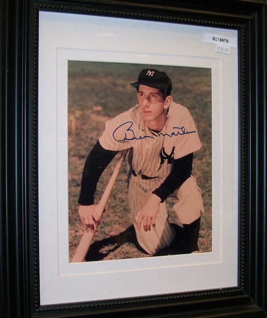 Billy Martin 8 x 10 Framed