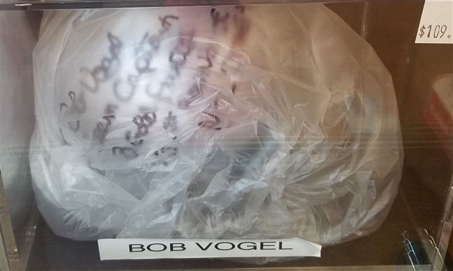 Bob Vogel Signed Mini Helmet w/Case