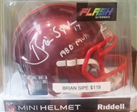 Brian Sipe Signed Mini Helmet