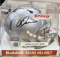 Chris Olave Signed Mini Helmet