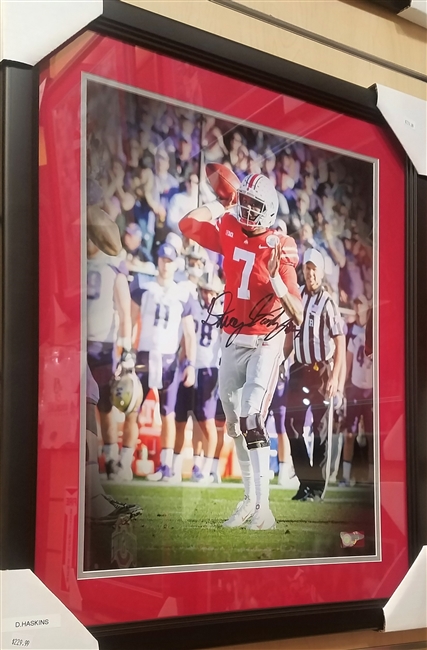 Dwayne Haskins Signed 16 x 20 Framed