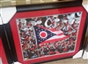 Flag of Ohio Waving 16 x 20 Framed