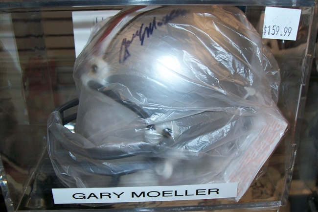 Gary Moeller Signed Mini Helmet w/Case