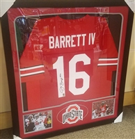 JT Barrett Signed Jersey Framed