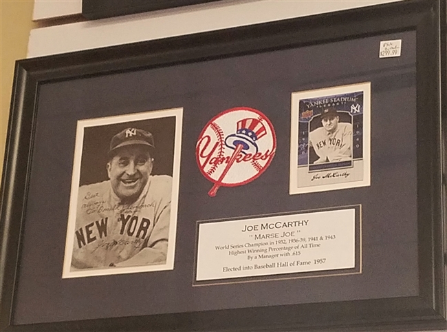 Joe McCarthy Signed 5 x 7 Framed Collage