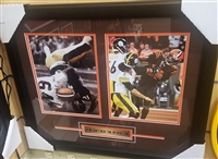 Turkey Jones & Myles Garrett Dual 8 x10 Photo Collage Framed