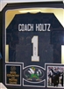 Lou Holtz Signed Jersey Framed