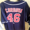 Marty Cordova Signed Replica Stat Jersey