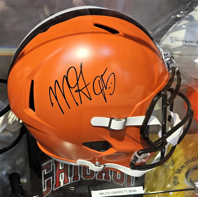 Myles Garrett Signed Full Size Replica Helmet
