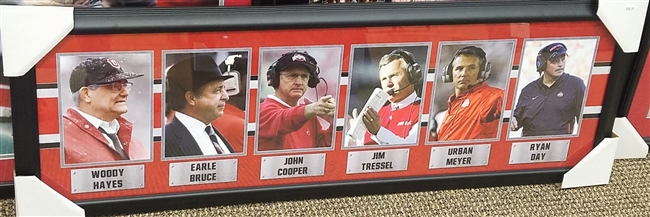 Ohio State Head Football Coaches Collage Framed