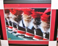 Ohio State Marching Band Hats Framed 16 x 20
