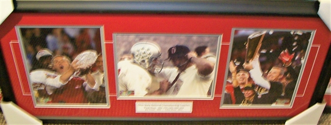 Ohio State National Championship Head Coaches Collage Framed