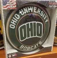 Slimline Illuminated Round Ohio University Wall Sign