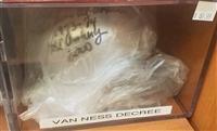 Van Ness Decree Signed Mini Helmet w/Case