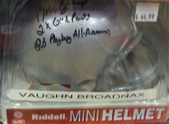 Vaughn Broadnax Mini Helmet