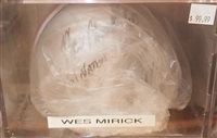 Wes Mirick Signed Mini Helmet w/Case