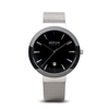 Bering ceramic silver & black dial ladies watch