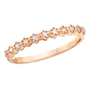 10k rose gold diamond stackable band