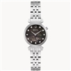 ladies bulova regatta classic black mother of pearl stainless steel watch