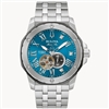 men's Bulova marine star marc Anthony blue dial stainless steel automatic watch