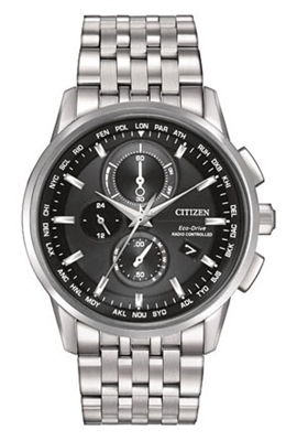 Men's Citizen Eco Drive World Chronograph Atomic Watch