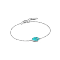 Ania Haie turning tides silver tidal turquoise bracelet