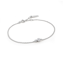 Ania Haie sterling silver orb sparkle chain bracelet